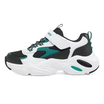 Кроссовки Stamina Airy Kids Lifestyle GS Low-top Белый/Черный/Зеленый Skechers