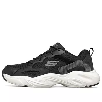 Кроссовки stamina airy leisure running shoes black Skechers, черный