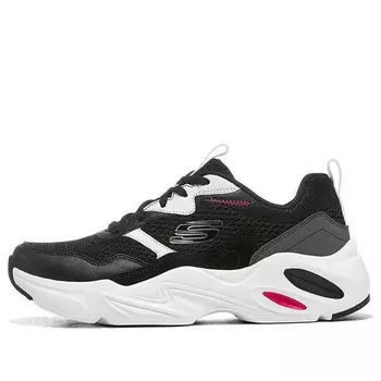 Кроссовки stamina airy leisuresport shoes black/white Skechers, черный