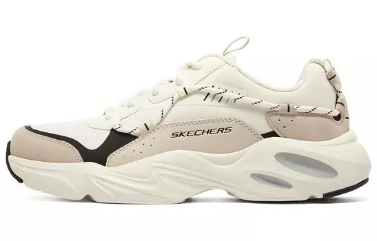 Кроссовки Stamina Airy Lifestyle для мужчин с низким верхом молочно-белого цвета Skechers