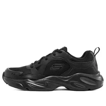 Кроссовки stamina airy 'pure black' Skechers, черный