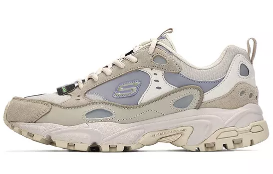 Кроссовки Stamina Chunky для мужчин с низким верхом, серо-коричневые Skechers