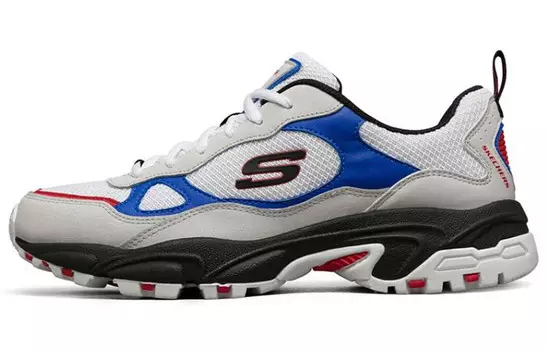 Кроссовки Stamina Chunky для мужчин с низким верхом белого, черного, синего цвета Skechers