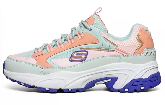 Кроссовки Stamina Chunky женские низкие синие/розовые Skechers