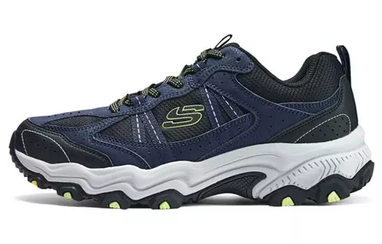 Кроссовки Stamina Outdoor Performance для мужчин с низким верхом синего цвета с черной надписью Skechers