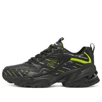 Кроссовки stamina v2 'black green' Skechers, черный