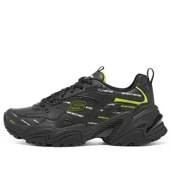 Кроссовки stamina v2 'black white green' Skechers, черный
