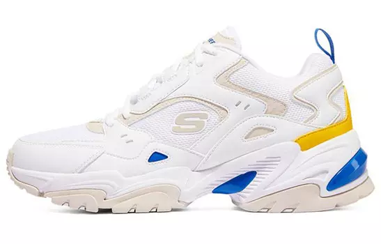 Кроссовки Stamina V2 Chunky для мужчин с низким верхом, белые/королевские синие Skechers