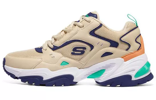 Кроссовки Stamina V2 Chunky для мужчин с низким верхом, серо-коричневые Skechers