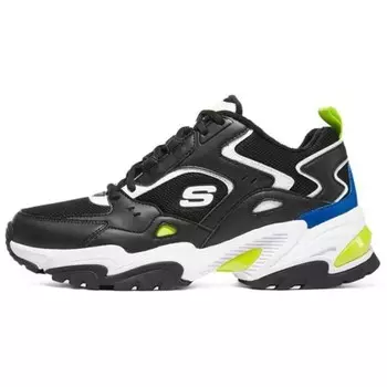 Кроссовки Stamina V2 Chunky мужские низкие черные/желтые Skechers