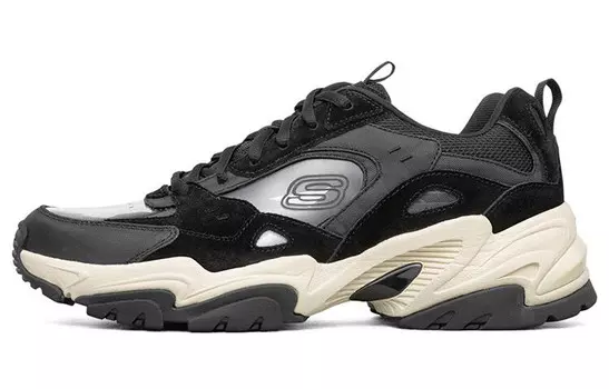 Кроссовки Stamina V2 Chunky мужские низкие черные Skechers