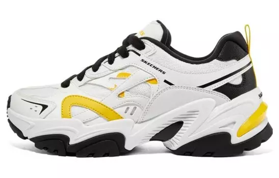 Кроссовки Stamina V2 Chunky женские низкие белые/желтые/черные Skechers