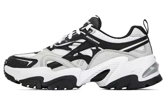 Кроссовки Stamina V2 Chunky женские низкие черные/белые Skechers