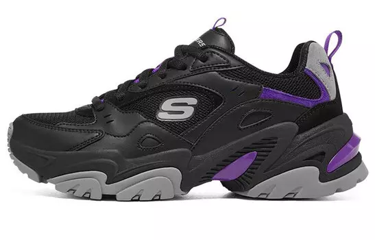 Кроссовки Stamina V2 Chunky женские низкие черные/фиолетовые Skechers