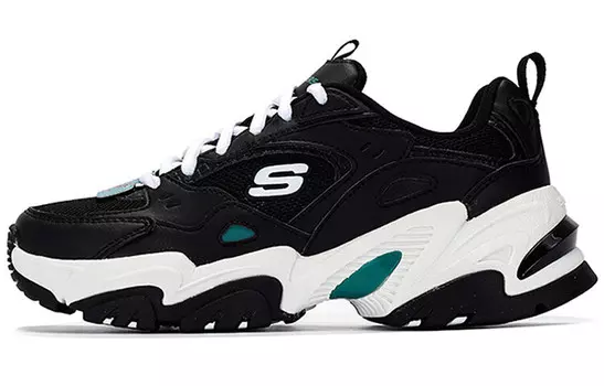 Кроссовки Stamina V2 Chunky женские низкие черные/белые Skechers