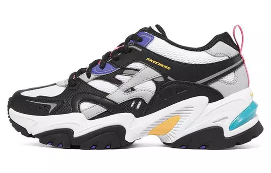 Кроссовки Stamina V2 Chunky женские низкие черные/белые Skechers