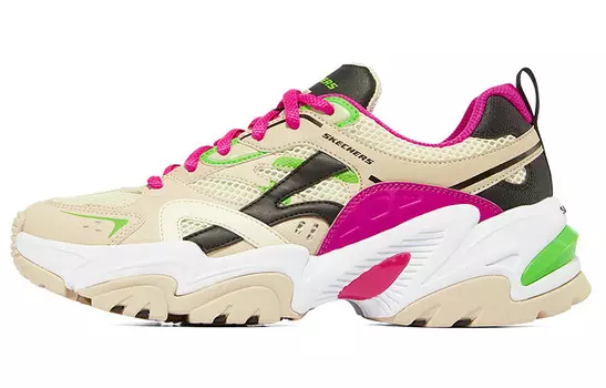 Кроссовки Stamina V2 Chunky женские низкие, натуральный цвет/многоцветный Skechers