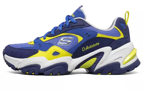 Кроссовки Stamina V2 Chunky женские низкие синие/желтые Skechers