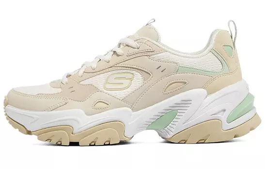 Кроссовки Stamina V2 Chunky женские с низким верхом, натуральные Skechers