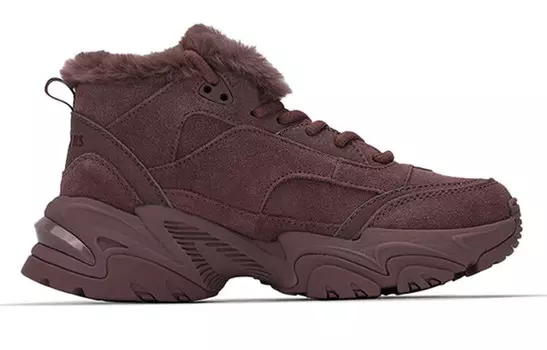 Кроссовки Stamina V2 Chunky женские высокие бордовые Skechers