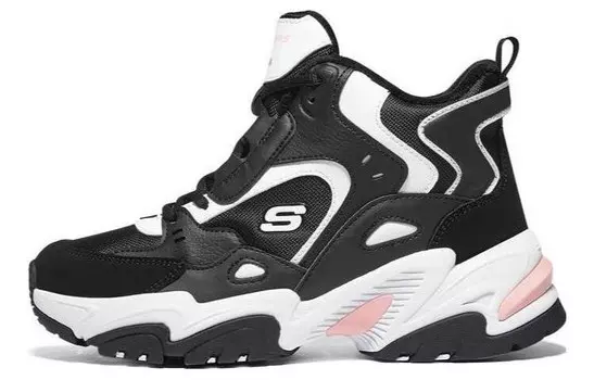 Кроссовки Stamina V2 Chunky женские высокие черные/белые Skechers