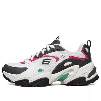Кроссовки stamina v2 low-top running shoes pink/white Skechers, белый