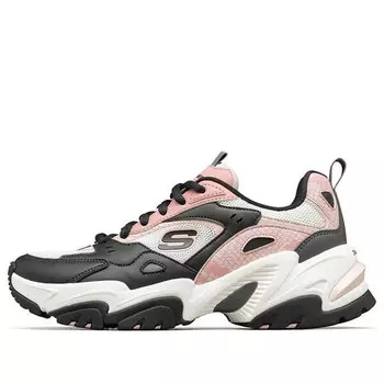 Кроссовки stamina v2 low-top running shoes pink/black Skechers, розовый
