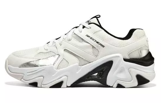Кроссовки Stamina V3 Chunky для мужчин с низким верхом белого/черного цвета Skechers