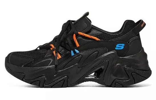 Кроссовки Stamina V3 Chunky женские низкие черные/оранжевые/синие Skechers