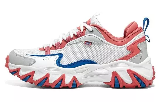Кроссовки Stamina V3 для походов мужские с низким верхом, белые/красные/синие Skechers