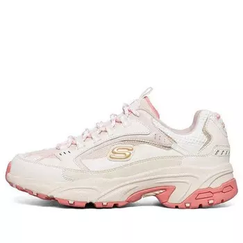 Кроссовки stamina 'white pink' Skechers, белый