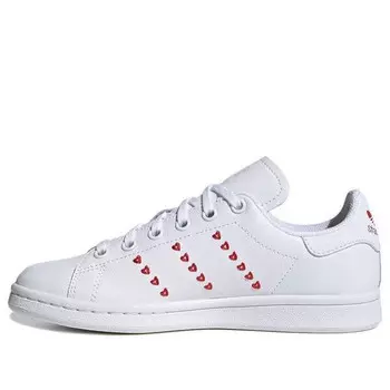 Кроссовки stan smith j 'heart valentine's day' Adidas, белый