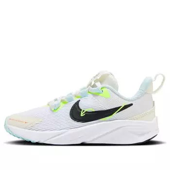 Кроссовки star runner 4 next nature 'white jade horizon volt' Nike, белый