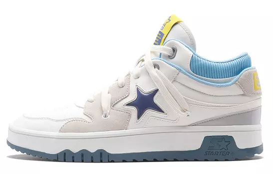 Кроссовки STARTER Skateboarding Shoes Men High-top Light Blue, голубой