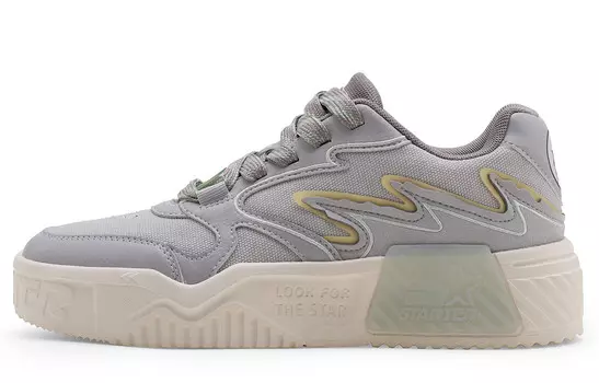 Кроссовки STARTER Skateboarding Shoes Women's Low-top Gray, серый