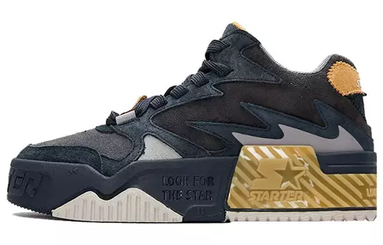 Кроссовки STARTER Skateboarding Shoes Women's Low-top Yellow, синий