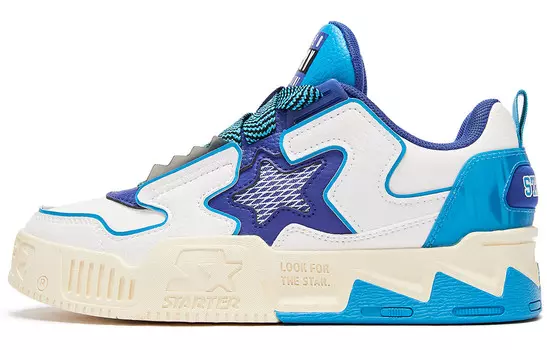 Кроссовки STARTER Skateboarding Shoes Women's Low-top White/Blue, белый