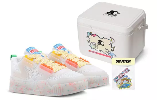 Кроссовки STARTER Vol Series Skateboarding Shoes Men Low-top White, белый