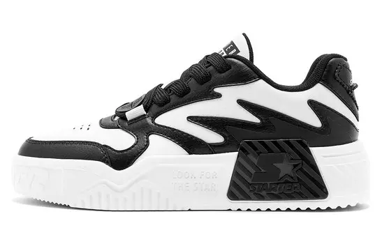 Кроссовки STARTER Vol Series Skateboarding Shoes Women's Low-top White, черный/белый