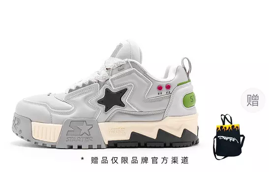 Кроссовки STARTER Vol Series Skateboarding Shoes Women's Low-top Gray, серый