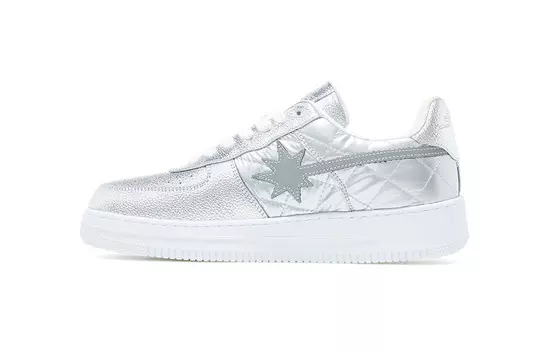 Кроссовки starwalk soldier Skateboarding Shoes Unisex Low-top White, серебряный