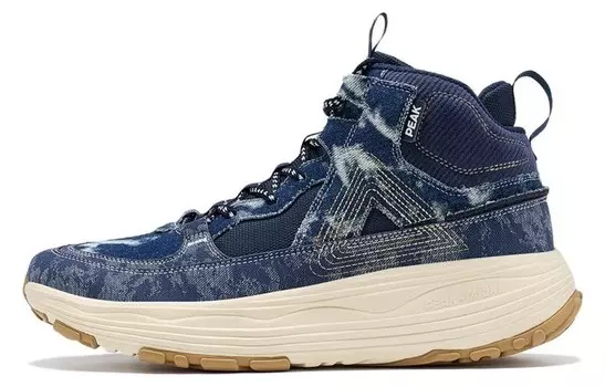 Кроссовки State Extremely Large Triangle 1.0 для бега мужские с высоким верхом синего цвета Peak