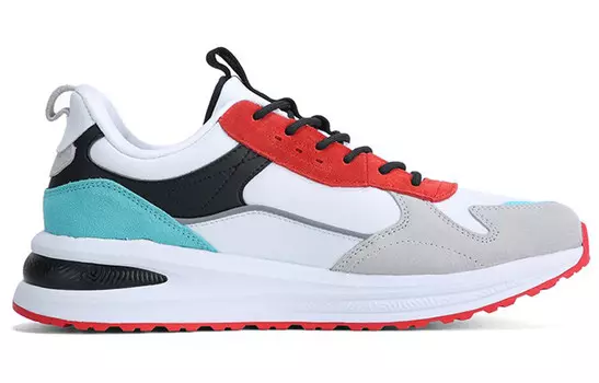 Кроссовки State Pole Running Shoes Men Low-top Big White/Big Red Peak