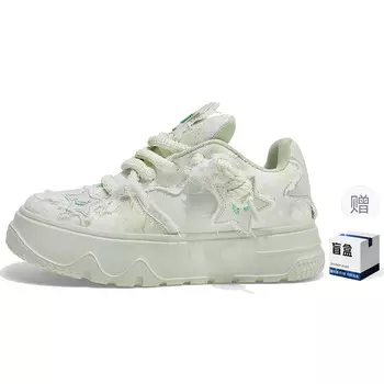 Кроссовки Stateof Stars Skateboarding Shoes Unisex Low-top, цвет Linen rice + random color