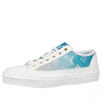 Кроссовки stellar sneakers 'white with fading blue monogram' Louis Vuitton, белый