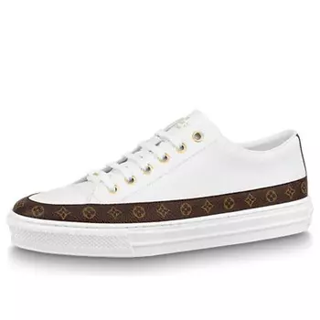 Кроссовки stellar sneakers 'white with monogram deco' Louis Vuitton, белый