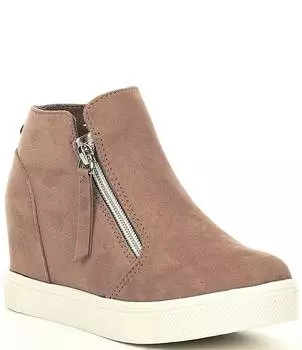 Кроссовки Steve Madden Girls 'J-Caliber на скрытой танкетке (молодежная), коричневый