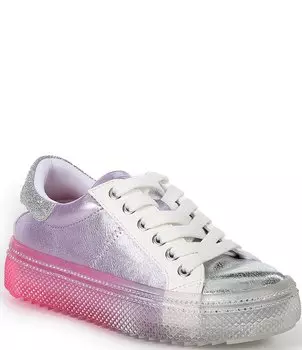 Кроссовки Steve Madden Girls 'J-Divine с блестками и металликом (для малышей), фиолетовый