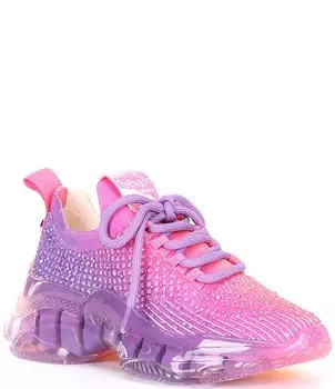 Кроссовки Steve Madden Girls 'J-Miss Rainbow Ombre со стразами (молодежная), фиолетовый