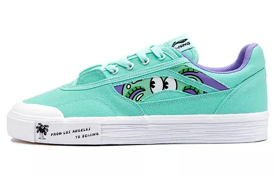 Кроссовки Steven Harrington X Skateboarding Shoes Women's Low-top Green Lining